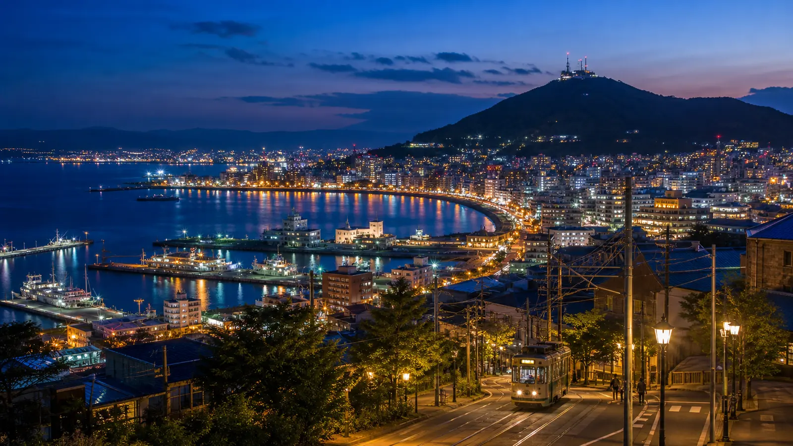 道南溫泉與夜景