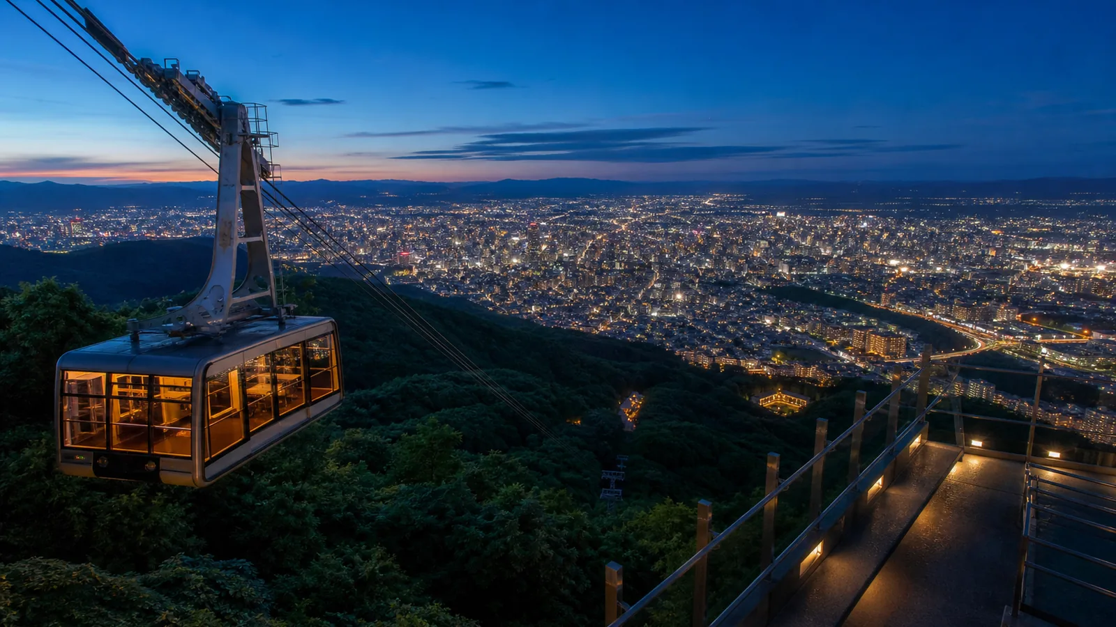 藻岩山纜車 & 山頂展望台
